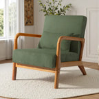 Fauteuil d'appoint du milieu du siècle en velours côtelé – 1 place, plusieurs couleurs