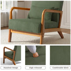 Fauteuil d'appoint du milieu du siècle en velours côtelé – 1 place, plusieurs couleurs