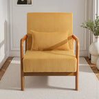 Fauteuil d'appoint du milieu du siècle en velours côtelé – 1 place, plusieurs couleurs
