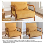 Fauteuil d'appoint du milieu du siècle en velours côtelé – 1 place, plusieurs couleurs