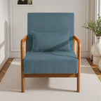 Fauteuil d'appoint du milieu du siècle en velours côtelé – 1 place, plusieurs couleurs