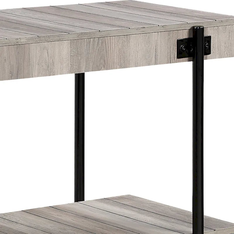Console de Ferme avec Roues Décoratives et Étagère Inférieure – Plusieurs Couleurs