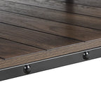 Console de Ferme avec Roues Décoratives et Étagère Inférieure – Plusieurs Couleurs