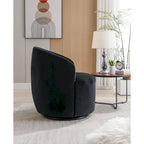 Fauteuil d'appoint pivotant en velours – 1 place, plusieurs couleurs