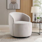 Fauteuil d'appoint pivotant en velours – 1 place, plusieurs couleurs
