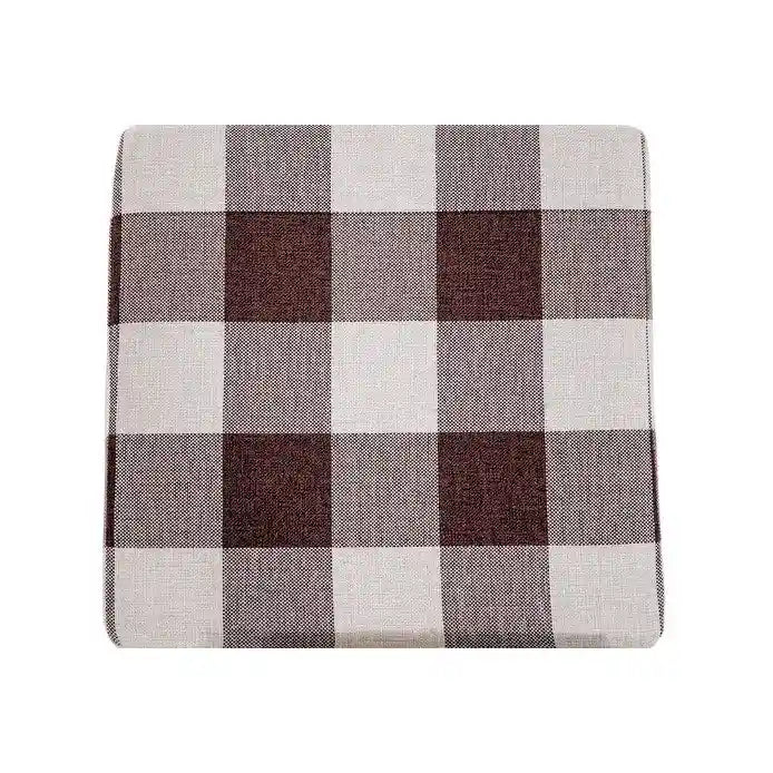Repose-pieds ottoman à carreaux vichy – Plusieurs couleurs
