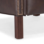 Fauteuil à oreilles inclinable en cuir avec dossier coulissant – 1 place, plusieurs coloris