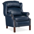 Fauteuil à oreilles inclinable en cuir avec dossier coulissant – 1 place, plusieurs coloris