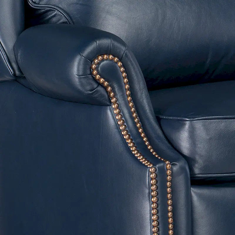 Fauteuil à oreilles inclinable en cuir avec dossier coulissant – 1 place, plusieurs coloris