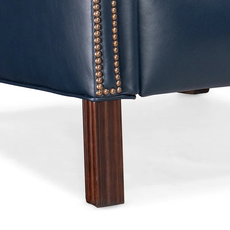 Fauteuil à oreilles inclinable en cuir avec dossier coulissant – 1 place, plusieurs coloris