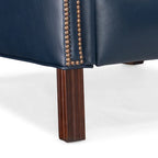 Fauteuil à oreilles inclinable en cuir avec dossier coulissant – 1 place, plusieurs coloris