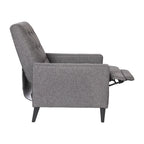 Fauteuil inclinable à dossier basculant capitonné – 1 place, plusieurs coloris