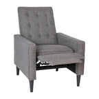 Fauteuil inclinable à dossier basculant capitonné – 1 place, plusieurs coloris