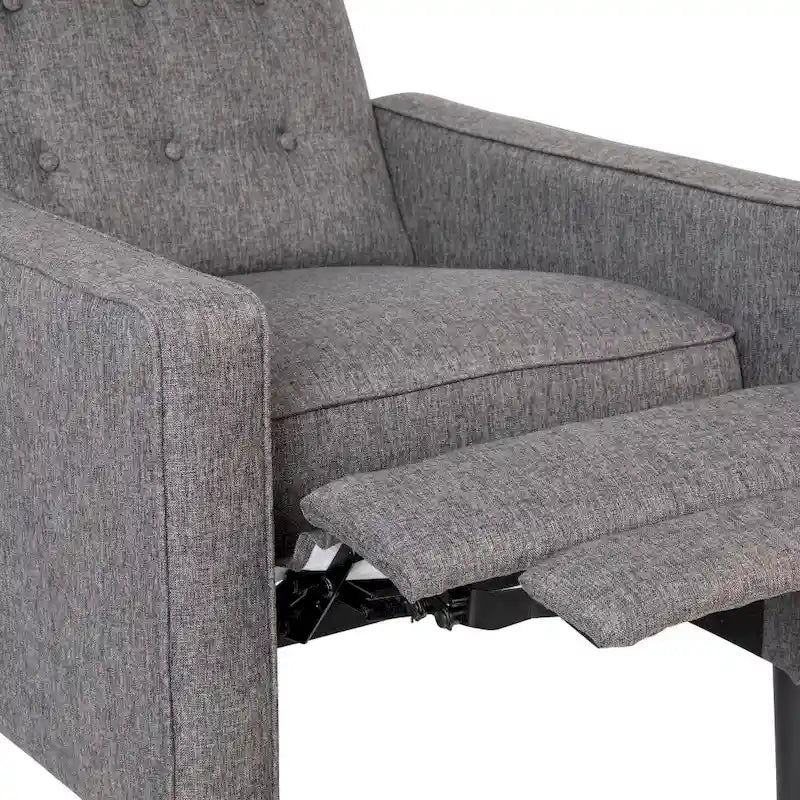 Fauteuil inclinable à dossier basculant capitonné – 1 place, plusieurs coloris