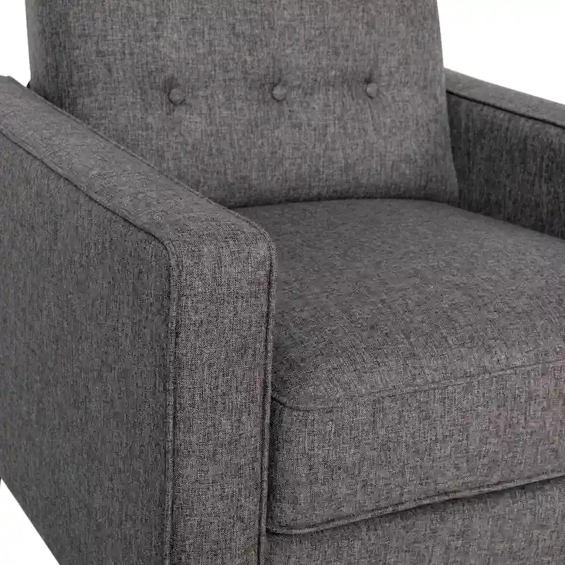 Fauteuil inclinable à dossier basculant capitonné – 1 place, plusieurs coloris