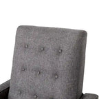 Fauteuil inclinable à dossier basculant capitonné – 1 place, plusieurs coloris