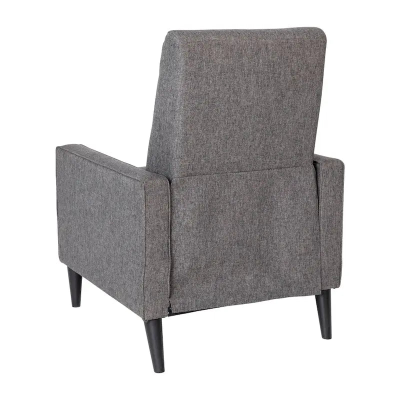 Fauteuil inclinable à dossier basculant capitonné – 1 place, plusieurs coloris