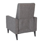 Fauteuil inclinable à dossier basculant capitonné – 1 place, plusieurs coloris