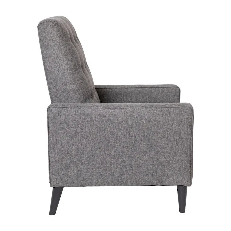 Fauteuil inclinable à dossier basculant capitonné – 1 place, plusieurs coloris