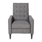 Fauteuil inclinable à dossier basculant capitonné – 1 place, plusieurs coloris