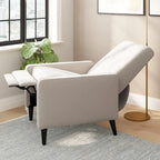Fauteuil inclinable à dossier basculant capitonné – 1 place, plusieurs coloris