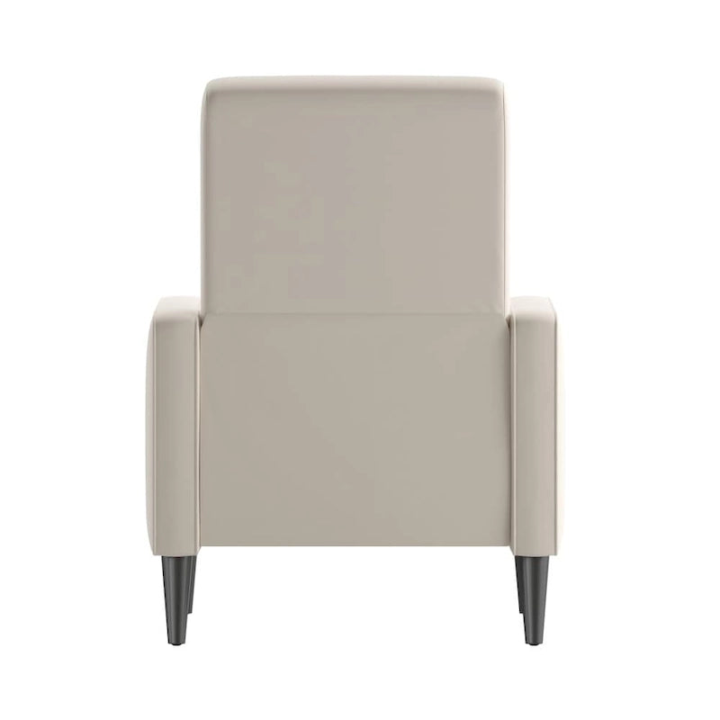Fauteuil inclinable à dossier basculant capitonné – 1 place, plusieurs coloris