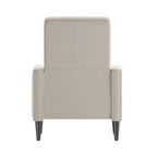 Fauteuil inclinable à dossier basculant capitonné – 1 place, plusieurs coloris