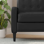 Fauteuil inclinable à dossier basculant capitonné – 1 place, plusieurs coloris