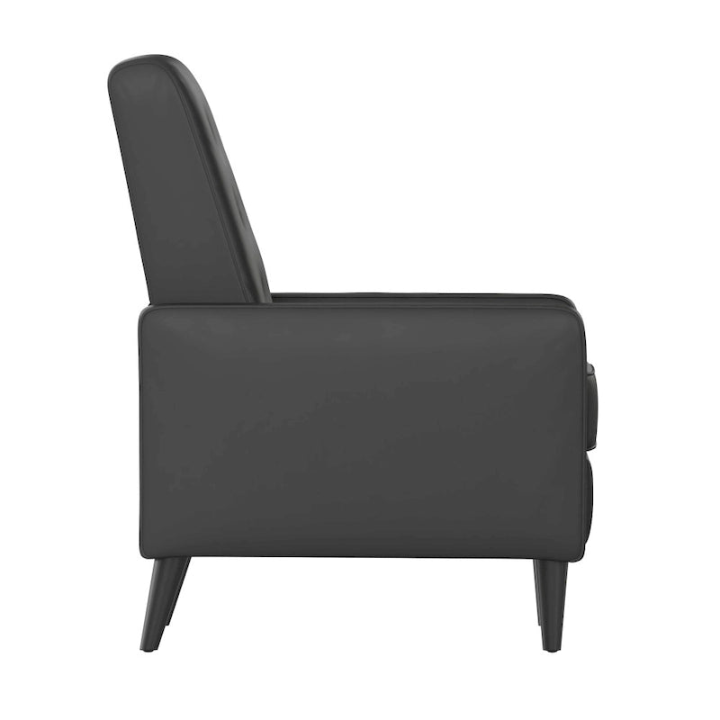Fauteuil inclinable à dossier basculant capitonné – 1 place, plusieurs coloris