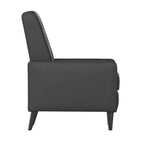 Fauteuil inclinable à dossier basculant capitonné – 1 place, plusieurs coloris