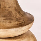 Table à manger ronde sur pied en bois de manguier massif – 6 places, plusieurs coloris