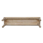 Banc de salle à manger inachevé en bois massif de style campagnard – 2-3 places