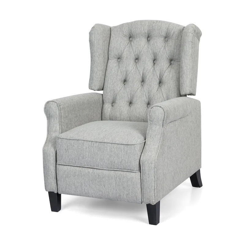 Fauteuil inclinable à dossier basculant, capitonné en polyester – 1 place, plusieurs coloris