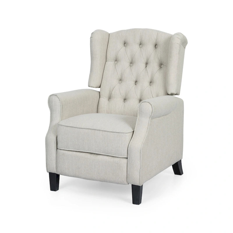 Fauteuil inclinable à dossier basculant, capitonné en polyester – 1 place, plusieurs coloris