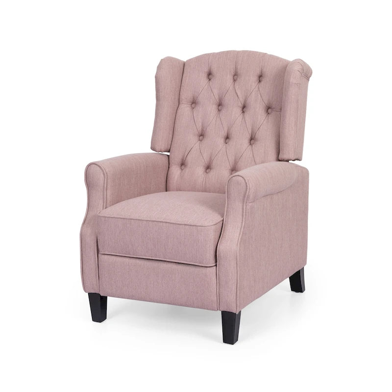 Fauteuil inclinable à dossier basculant, capitonné en polyester – 1 place, plusieurs coloris