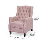 Fauteuil inclinable à dossier basculant, capitonné en polyester – 1 place, plusieurs coloris
