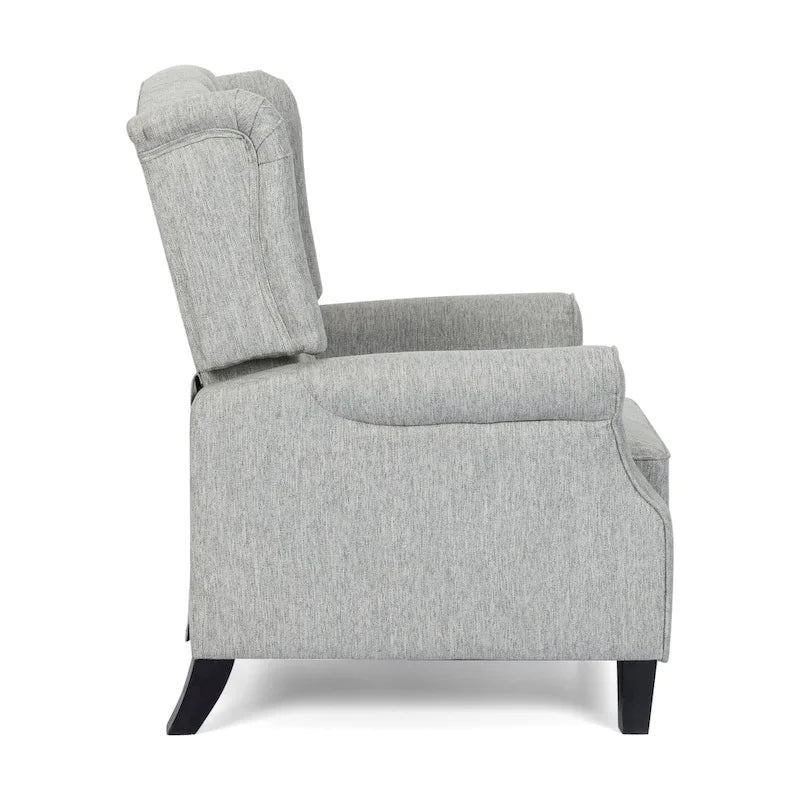 Fauteuil inclinable à dossier basculant, capitonné en polyester – 1 place, plusieurs coloris