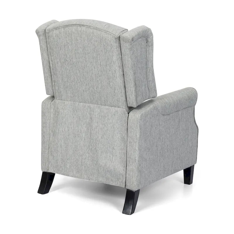 Fauteuil inclinable à dossier basculant, capitonné en polyester – 1 place, plusieurs coloris