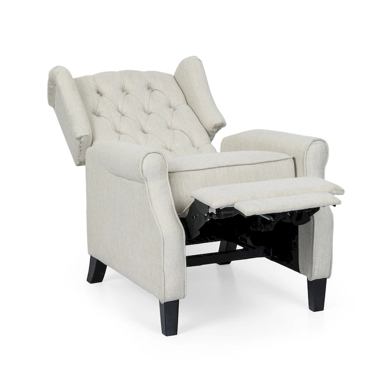 Fauteuil inclinable à dossier basculant, capitonné en polyester – 1 place, plusieurs coloris
