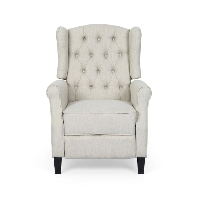 Fauteuil inclinable à dossier basculant, capitonné en polyester – 1 place, plusieurs coloris