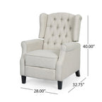 Fauteuil inclinable à dossier basculant, capitonné en polyester – 1 place, plusieurs coloris
