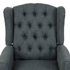 Fauteuil inclinable à dossier basculant, capitonné en polyester – 1 place, plusieurs coloris