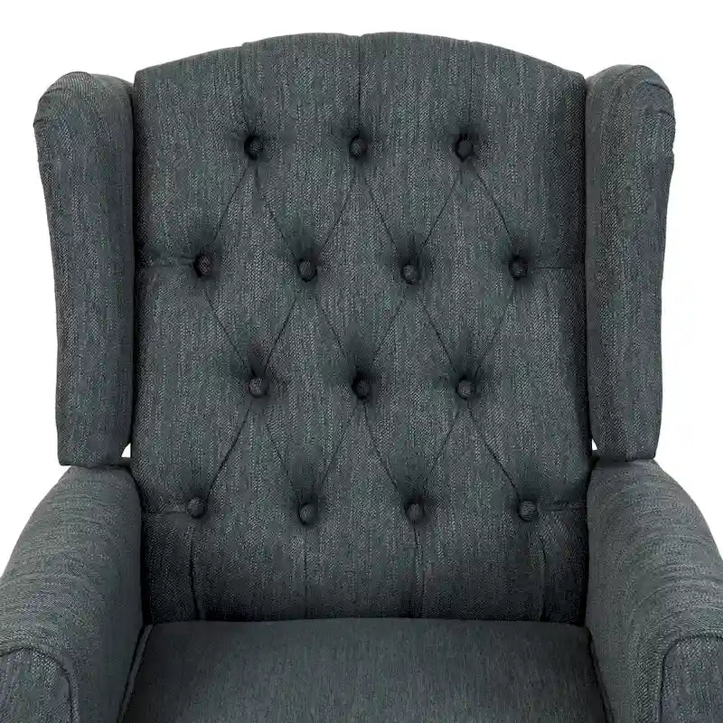 Fauteuil inclinable à dossier basculant, capitonné en polyester – 1 place, plusieurs coloris