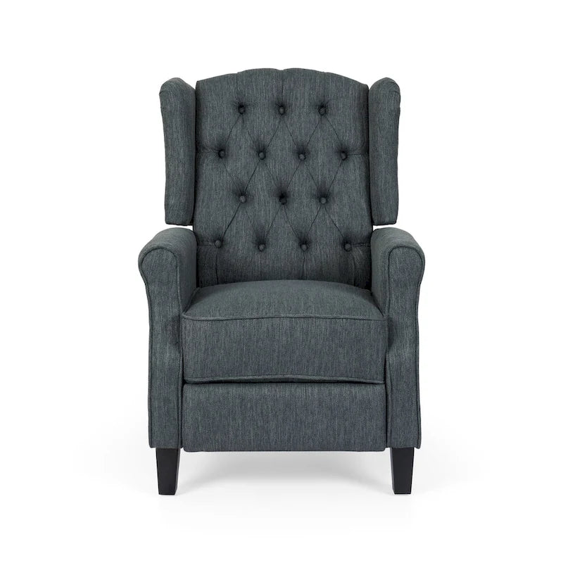 Fauteuil inclinable à dossier basculant, capitonné en polyester – 1 place, plusieurs coloris