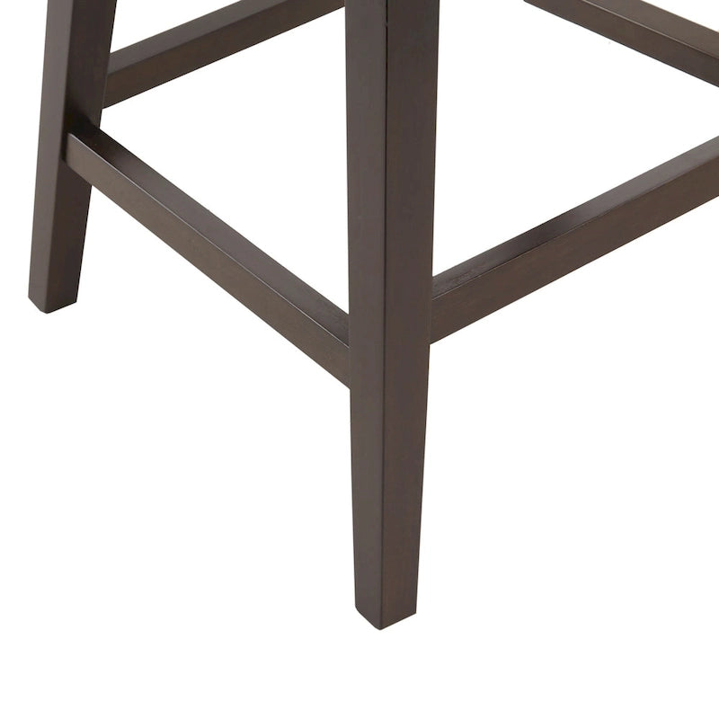 Tabouret de comptoir pivotant à 360° en tissu gris clair / beige / anthracite avec garniture cloutée – 1 place