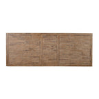 Table à manger extensible 8 places en acacia naturel vieilli avec piétement en X