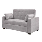 Causeuse futon convertible pleine grandeur grise – 2 places