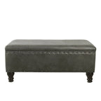 HomePop Storage Bench with Nail head Trim