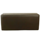 Banc de rangement en similicuir avec garniture cloutée – Plusieurs coloris