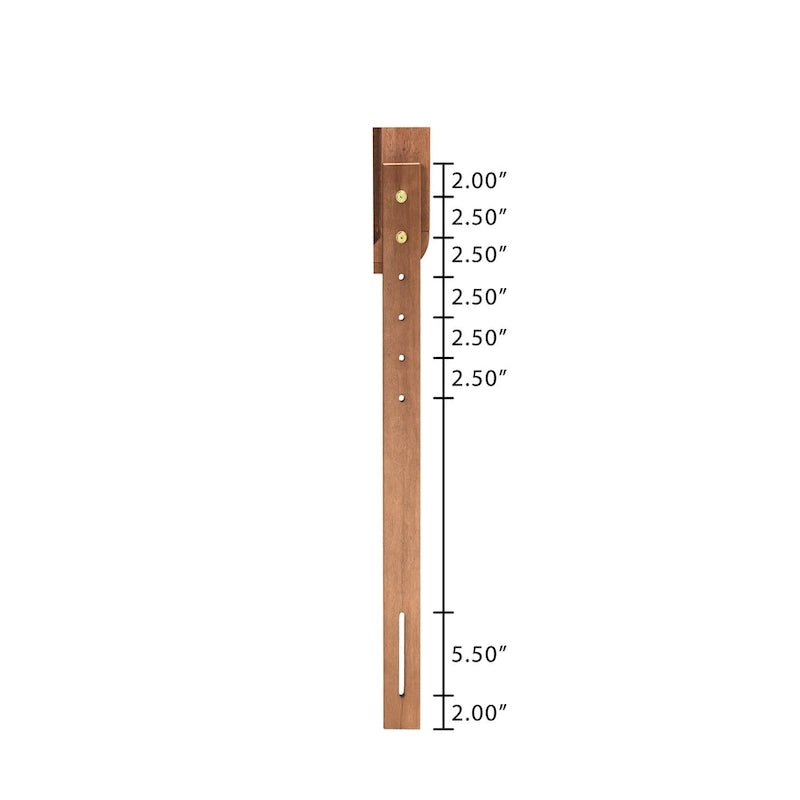 Tête de lit en frêne et noyer, rotin et hévéa, style Mid-Century – Grand lit / Très grand lit